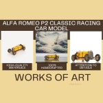 AR018 Alfa Romeo P2 Classic Racing Car Model 